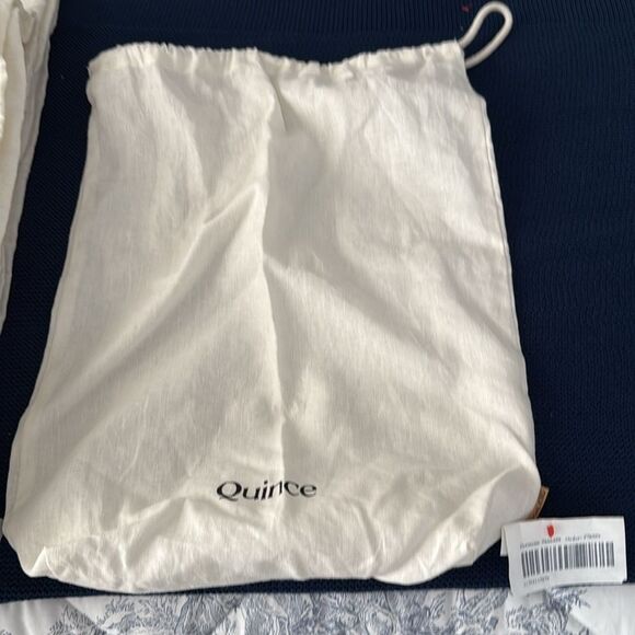 Quince European Linen Duvet Cover King/Cal King Ivory NWOT - Picture 5 of 6